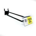 thumbnail image 1 of 6" Pegboard Flip Up Scanner Hooks w/ 2.5" L X 1.25" H Scanner Plates, Black, 50 Pack, 1 of 4
