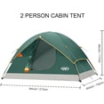 thumbnail image 1 of 6 Person 4 Season Dome Tent, Easy to Set Up for Camping & Hiking, Lightweight & Portable, Green, 1 of 6