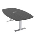 thumbnail image 1 of 6 Person Arc Boat Conference Table Metal T-Bases Electrical Module 6X4, 1 of 7