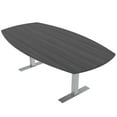 thumbnail image 1 of 6 Person Arc Boat Conference Table Metal T-Bases Electrical Module 6X4, 1 of 5