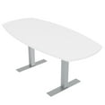 thumbnail image 1 of 6 Person Arc Boat Conference Table T-Bases Data And Electric 6 Ft, 1 of 5