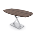 thumbnail image 1 of 6 Person Arc Boat Conference Table with X Base Data And Electric, 1 of 6