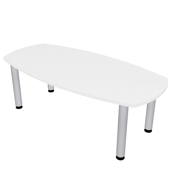 5X3 Arc Boat Shaped Meeting Table With Post Legs Data And Electric