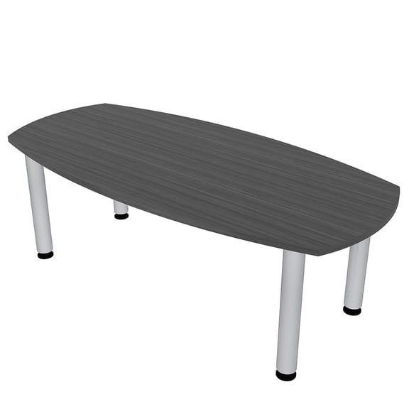 6 Person Arc Boat Meeting Table With Post Legs Data And Electric 6x3