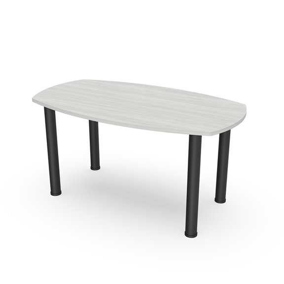 6 Person Arc Boat Meeting Table With Post Legs Data And Electric 6x3