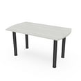 thumbnail image 1 of 6 Person Arc Rectangle Conference Table  Post Leg Power And Data, 1 of 5