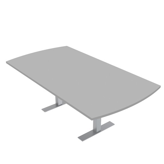 6 Person Arc Rectangle Meeting Room Table 7Ft Data And Electric Module