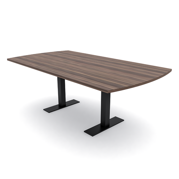 6 Person Arc Rectangle Meeting Room Table 7Ft Data And Electric Module