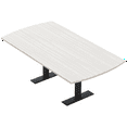 thumbnail image 1 of 6 Person Arc Rectangle Meeting Room Table 7Ft Data And Electric Module, 1 of 5