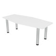 thumbnail image 1 of Small 3x5 Hexagon Irregular Conference Table Post Legs Power And Data, 1 of 5