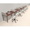 thumbnail image 1 of 6 Person Modern Metal Leg Office Workstation Desk Set, #OT-SUL-SPM22, 1 of 2