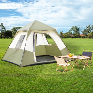 Outdoor Waterproof Family Camping Cotton Canvas Bell Tent Luxury ...