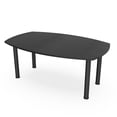 thumbnail image 1 of 6 Person Powered Arc Boat Conference Room Table With  Post Legs, 1 of 5