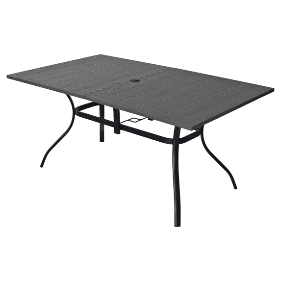 6 - Person Rectangular 63"L X 38"W Outdoor Dining Table