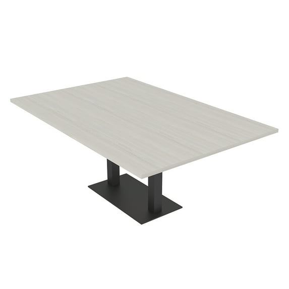 6 Person Rectangular Conference Table Metal Base Data And Electric
