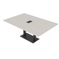 thumbnail image 1 of 6 Person Rectangular Conference Table Metal Base Data And Electric, 1 of 8