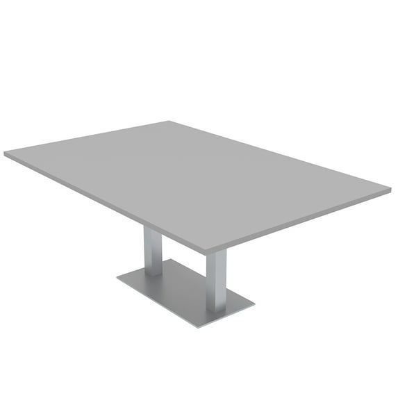 6 Person Rectangular Conference Table Metal Base Data And Electric