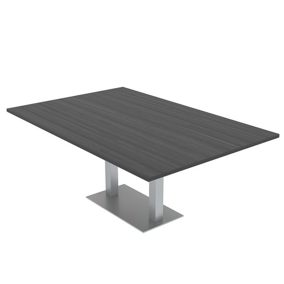 6 Person Rectangular Conference Table Metal Base Data And Electric