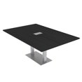 thumbnail image 1 of 6 Person Rectangular Conference Table Metal Base Data And Electric, 1 of 8