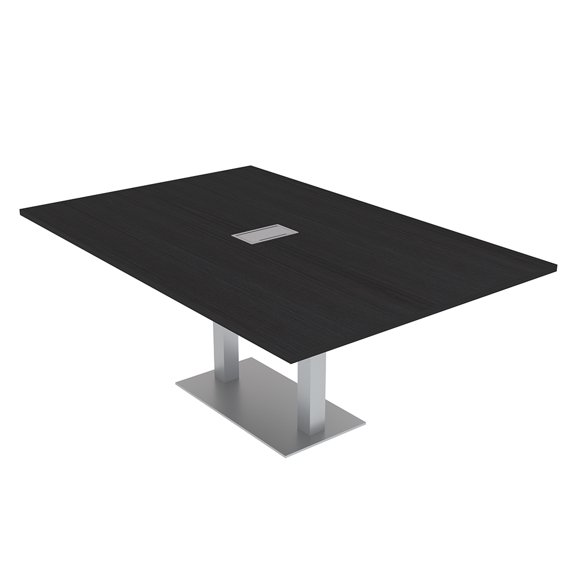 6 Person Rectangular Conference Table Metal Base Data And Electric