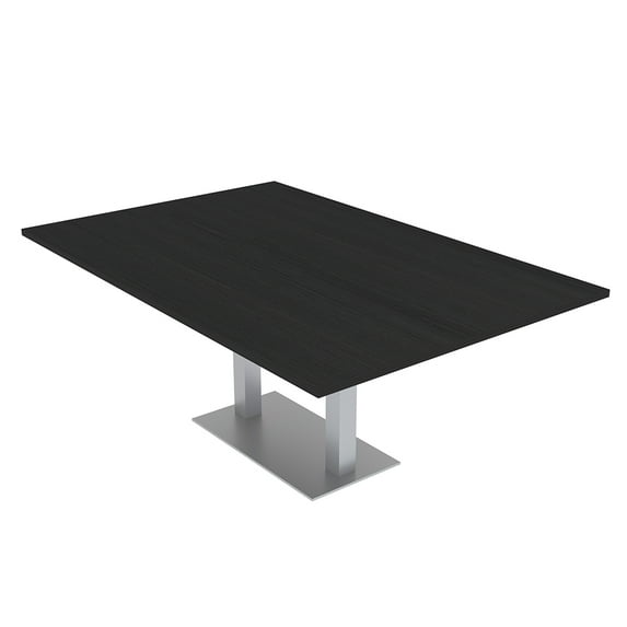 6 Person Rectangular Conference Table Metal Base Data And Electric