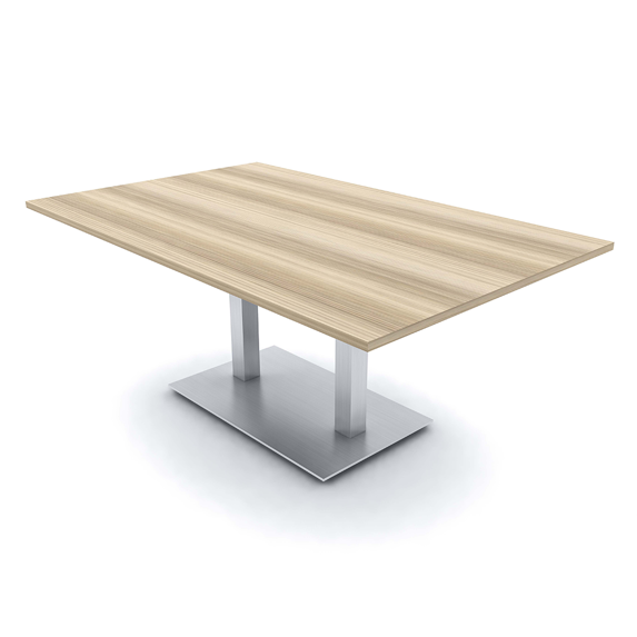 6 Person Rectangular Conference Table Metal Base Data And Electric