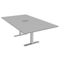 thumbnail image 1 of 6 Person Rectangular Conference Table Metal T Bases Power Module, 1 of 7