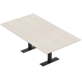 thumbnail image 1 of 6 Person Rectangular Conference Table Metal T Bases Power Module, 1 of 5