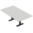 thumbnail image 1 of 6 Person Rectangular Conference Table Metal T Bases Power Module, 1 of 5