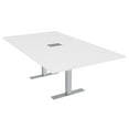 thumbnail image 1 of 6 Person Rectangular Conference Table Metal T Bases Power Module, 1 of 7