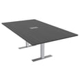 thumbnail image 1 of 6 Person Rectangular Conference Table Metal T Bases Power Module, 1 of 7