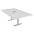 thumbnail image 1 of 6 Person Rectangular Conference Table Metal T Bases Power Module, 1 of 7