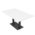 thumbnail image 1 of 6 Person Small Rectangular Conference Table Metal Base Electric Module, 1 of 6