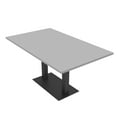 thumbnail image 1 of 6 Person Small Rectangular Conference Table Metal Base Electric Module, 1 of 6