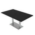 thumbnail image 1 of 6 Person Small Rectangular Conference Table Metal Base Electric Module, 1 of 6
