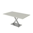 thumbnail image 1 of 6 Person Small Rectangular Conference Table X Shaped Base Power Module, 1 of 5