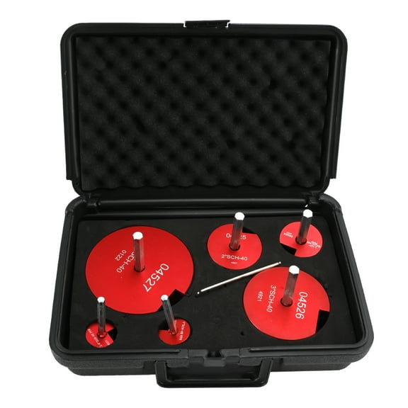 6-Piece Pipe Fitting Reamer Kit | Clears Plastic Fittings for 1/2" Drills