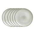thumbnail image 1 of 6-Piece 10.5'' Dinner Plate, Organic Shape Highland Plates, Microwave and Dishwasher Safe, Reactive glaze Grey, 1 of 6