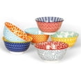 thumbnail image 1 of 6-Piece 26Oz Ceramic Soup Bowl Set, 6.3 Inch Colorful Serving Bowls, Microwave And Dishwasher Safe For Oatmeal Salad Pasta Dessert, 1 of 6