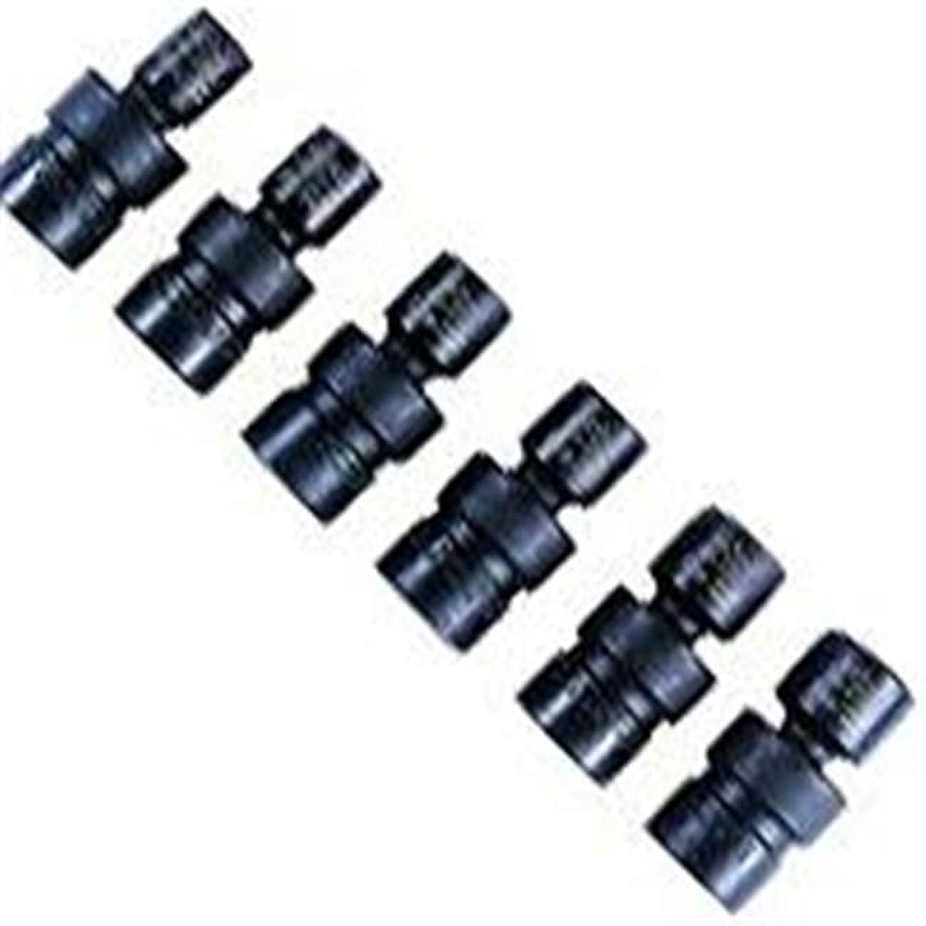 6 Piece 3/8 Inch Drive Metric Swivel Impact Socket Set