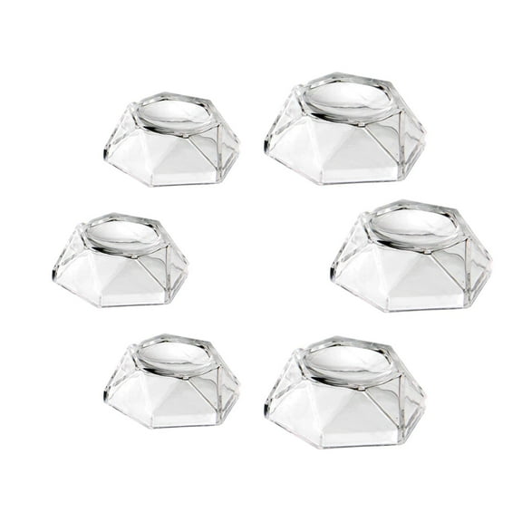 6 Piece Acrylic Stand Base For Crystal Ball Sphere Eggs