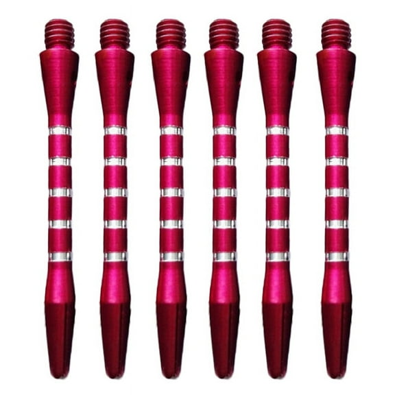 6-Piece Aluminum Alloy Throwing Darts Set 4.5mm Thread Durable Metal Darts in Multiple Colors