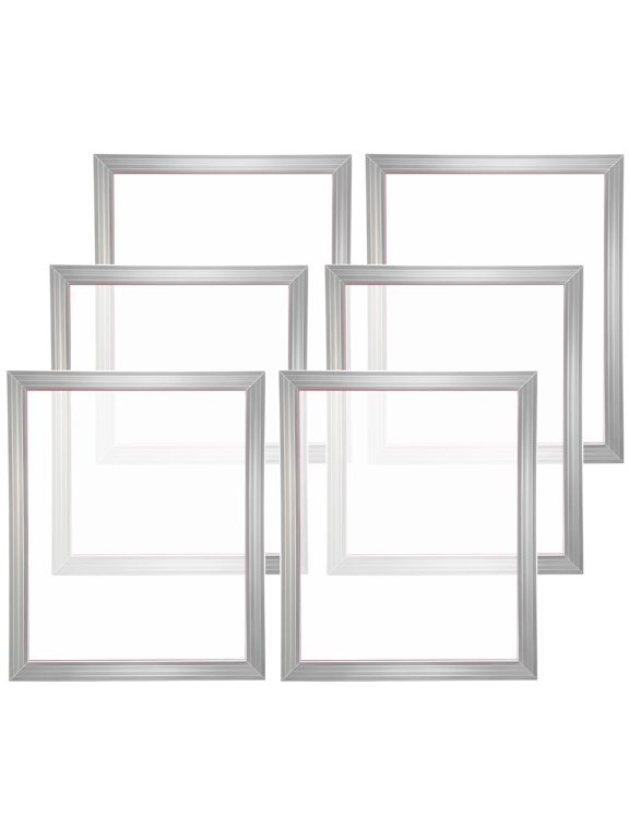 6-Piece Aluminum Silk Screen Printing Frames Kit 20x24 Inch 160 Mesh High Tension Nylon with Sealing Tape for DIY T-Shirt Printing