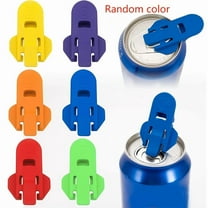 6-Piece Assorted Color Soda Can Openers – Reusable Manual Tab Lifters & Protective Drink Covers, Finger & Nail Safety for Beer, Soda, Energy Drinks & Outdoor Fun