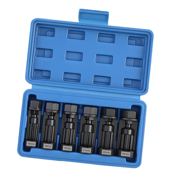 6 Piece Auto Suspension Struts Nut Socket For Stubborn Shock Absorbers Nut Make Of High Hardness Steel