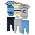 thumbnail image 1 of Onesies Brand Baby Boys Bodysuits & Pants Set, 6-Piece Outfit Set, Sizes Newborn - 12 Months, 1 of 9