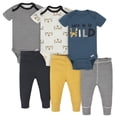 thumbnail image 1 of Onesies Brand Baby Boys Bodysuits & Pants Set, 6-Piece Outfit Set, Sizes Newborn - 12 Months, 1 of 13