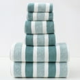 thumbnail image 1 of 6 Piece Bath Towel Set - Ultra Absorbent Quick Dry Cotton Towels for Bathroom/Beach/Travel (2 Bath+2 Hand+2 Washcloths, Jade Green), 1 of 7