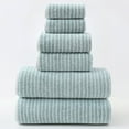 thumbnail image 1 of 6-Piece Bath Towel Set for Family | Soft & Absorbent Cloth Towels | Includes 2 Bath Towels, 2 Hand Towels, 2 Washcloths | 29.5" x 13.8", 1 of 5