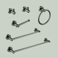 thumbnail image 1 of 6 - Piece Bathroom Towel Rack Set Wall Mount, 1 of 10